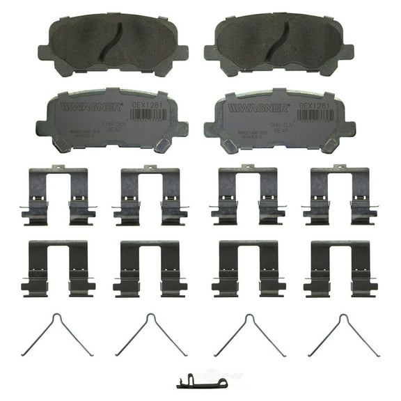 Disc Brake Pad Set Fits select: 2011-2017 HONDA ODYSSEY, 2009-2011 HONDA PILOT