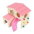 thumbnail image 2 of Hamster House Hut, Multifunctional Durable Fun Hamster Fun House Toy  For Play For Exercise Pink, 2 of 8