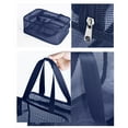 thumbnail image 4 of Zmeidao Mesh Shower Caddy Bag, Large Tote Bag, Portable Toiletry Organizer for Travel, Gym, Swimming, Camping, Beach, 4 of 6