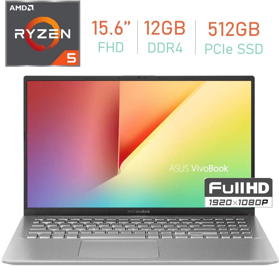 2020 ASUS VivoBook 15 15.6 Inch FHD 1080P Laptop Grey AMD Ryzen 3 3200U up to 3.5GHz, 16GB DDR4 RAM, 256GB SSD, AMD Radeon Vega 3, Backlit Keyboard, FP Reader, WiFi, Bluetooth, HDMI, Windows 10 