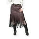 thumbnail image 2 of Falda de vinipiel con flecos Roman Fashion /Tallas Extras, 7063 (Cafe) cafe 38, 2 of 7