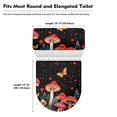 thumbnail image 4 of HELLHERO Mushroom Toilet Lid Cover 2 Piece Polyester Easy to Install for Women, 4 of 4