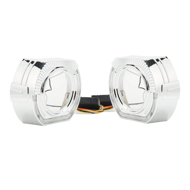 Cubiertas de ojos de Angel LED ANGGREK 5W Para faros Delanteros de doble lente Bi Xenon 3 pulgadas