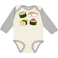 thumbnail image 3 of Inktastic Sushi with Faces Boys or Girls Long Sleeve Baby Bodysuit, 3 of 5