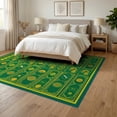 thumbnail image 3 of ODIKA 6'x9' Washable Area Rug Graphic Cartoon Funky Stacks Warning Text Bathroom Men for Dining Room, Under Table, Office Décor, Non-Slip Chair-Friendly, 3 of 7