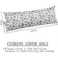 thumbnail image 3 of Leopard Body Pillow Cover Grey Leopard Print Long Pillow Case with Zipper Decorative Bedding Pillowcase Farmhouse Cheetah Pillow Covers Soft Animal Skin Cushion Pillow Case for Bedroom,20"x54",Gray, 3 of 5