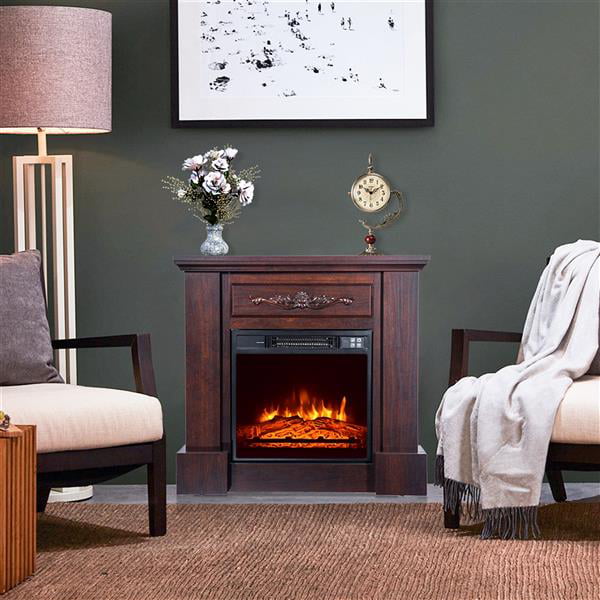 Freestanding Electric Fireplace Heater, 28 Petite Foyer Electric Fireplace
