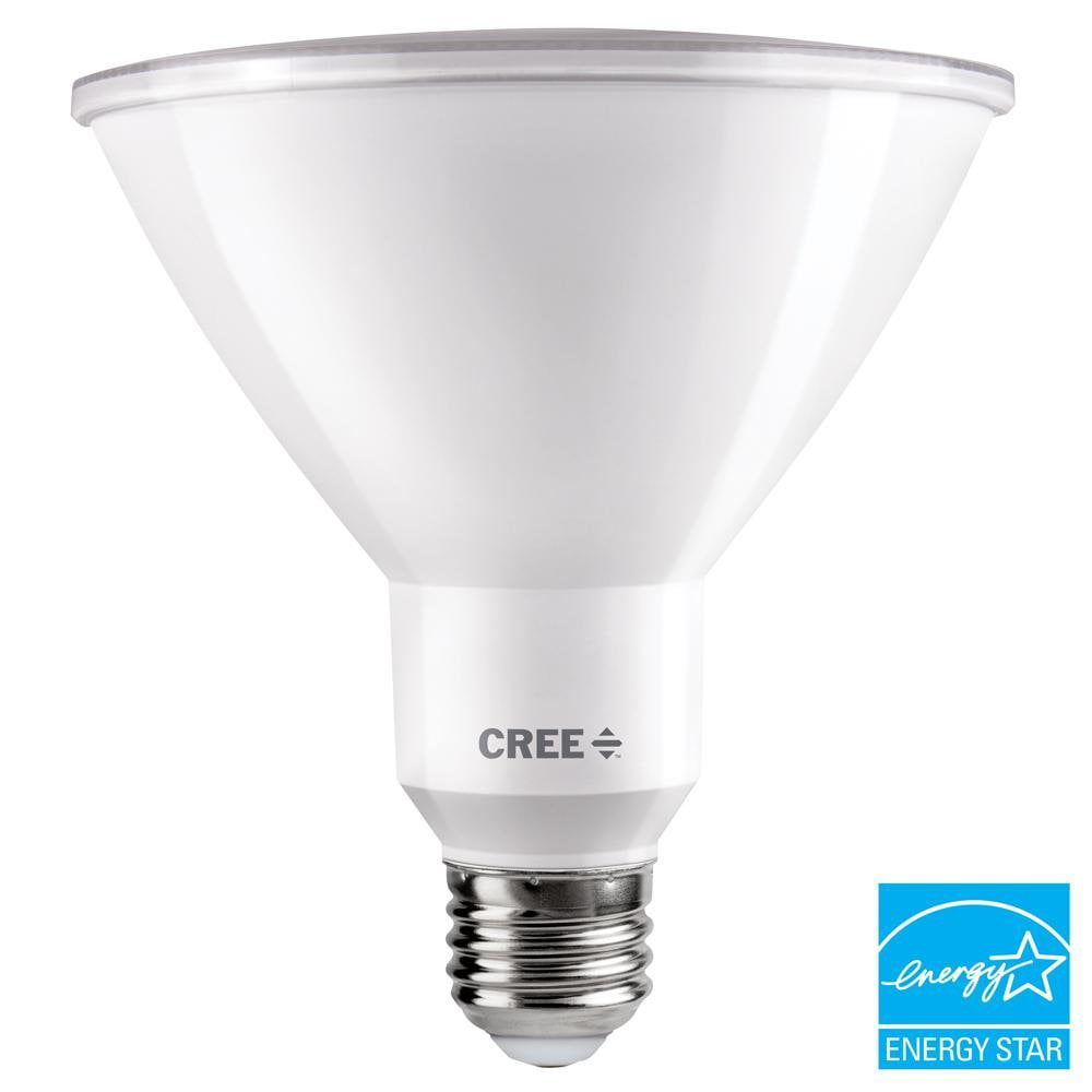 Cree 150W Equivalent Bright White (3000K) PAR38 Dimmable Exceptional Light  Quality LED 40 Degree Flood Light Bulb