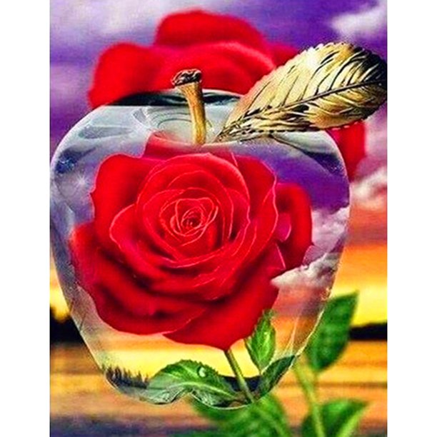Taladro diamante pintura (DB2762) 5D DIY completo rosa bordado mosaico artesanía Kits decoración 50x70cm Hugtrwg Para estrenar