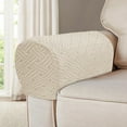 thumbnail image 3 of Wishrage 2PCS Velvet Couch Arm Covers Stretch Armrest Covers for Chairs Couch Armchair Slipcovers Armchair Covers for Arms Furniture Protector for Sofa Recliner with Twist Pin, 3 of 8