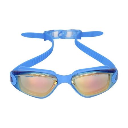 

Midsumdr Outdoor Patio Decor Colorful Electroplated Swimming Goggles Waterproof And Fog Proof High Definition Swimming Goggles Large Frame Garden Decor on Clearance