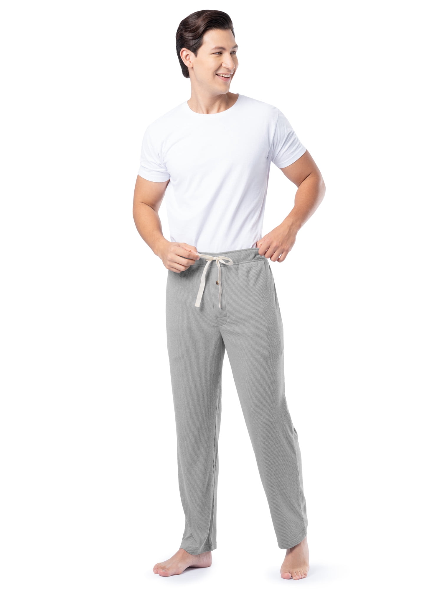 Fruit of the Loom Men's Rib Knit Sleep Pant, Sizes S-5XL