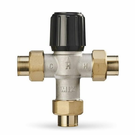 Sparcomix AM102R-US-1/U AQUAMIX Thermostatic Mixing/Diverting Valve Union Sweat - 1", 80-180 Degrees F
