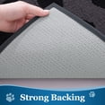 thumbnail image 5 of Smiry Dog Door Mats for Muddy Shoes and Paws, Non Slip Low-Profile Washable Indoor Doormats, Absorbent Dirt Trapper Entryway Rugs, 48"x30", Black, 5 of 9