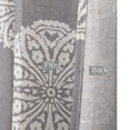 thumbnail image 5 of 2 Pcs Floral Print Tier Curtain, Rod Pocket Linen Blended Short Curtain, 5 of 9