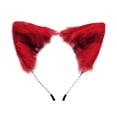 thumbnail image 2 of Up to 65% Off Color Hand Made Cos Simulation Animal Ear Cat Ear Clip Cute Plush Ear Necklace Rings Earring Jewelry on Clearance, 2 of 2