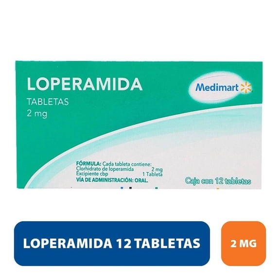 Loperamida Medimart 2 mg 12 tabletas