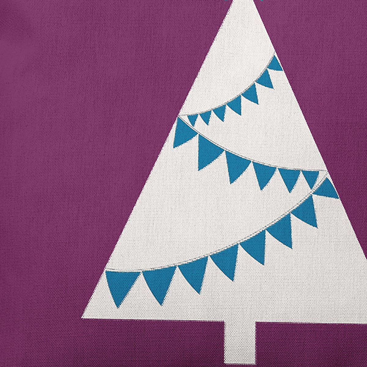 16" x 16" Simply Daisy Garland Tree Polyester Accent Pillow, Purple (1 Count)