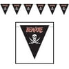 Beistle Beware of Pirates Giant Banner Decoration, One Size