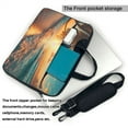 thumbnail image 2 of Lsque Tropical Sunset Beach Scene Pattern Laptop Bag – Portable & Slim Single-Shoulder Computer Case with Adjustable Strap, Protective, Lightweight for 13”/14”/15.6” Laptops, 2 of 8