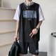 thumbnail image 1 of Un conjunto de ropa de baloncesto para hombre, traje deportivo informal, estilo veraniego, ropa de verano atractiva a juego de moda, 1 of 6