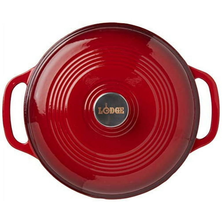 Lodge Cast Iron Dutch Oven - Red, 6 qt - Fred Meyer
