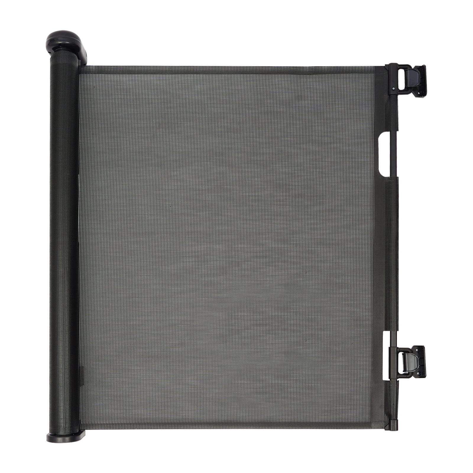 Retractable Pet Gate, Pet Gate for Stairs, Corridors, Bedrooms Black 15.75-118in