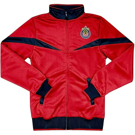 Icon Sports Youth Chivas De Guadalajara Jacket Licensed Zipper Soccer Jacket Red - YS