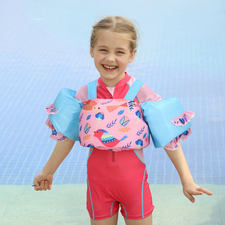 Life jackets for kids, Pool Floats Swim Vest Kids Jacket for 2-6, Arm  Floaties with Water Wings and Shoulder Strap, for 30-50 lbs Boys and Girls
