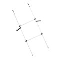 thumbnail image 1 of 2 Pole Clothes Hanger, Adjustable Garment Rack Steel Frame Clothes Rack with PP Base & Hanging Hooks Simple Closet Wardrobe for Bedroom Home Dorm, 1 of 7