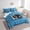Deep Sky Blue, variant on Erosebridal 3D Rugby Print Bed in a Bag Twin size, American Football City Bed Set, Sports Theme Decor, 7pcs