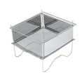 thumbnail image 1 of Soporte de acero inoxidable de parrilla plegable con bolsas de almacenamiento Gadgets de cocción accesorios para pesca de campamento de picnic al aire libre Inevent OD020758-00B, 1 of 7