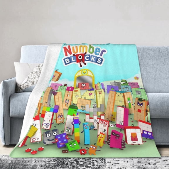 Numberblocks Throw Blanket Kids Plush Blanket Ultra-Soft Micro Flannel Fleece Blanket for Bedding Sofa Travel 40"x50"