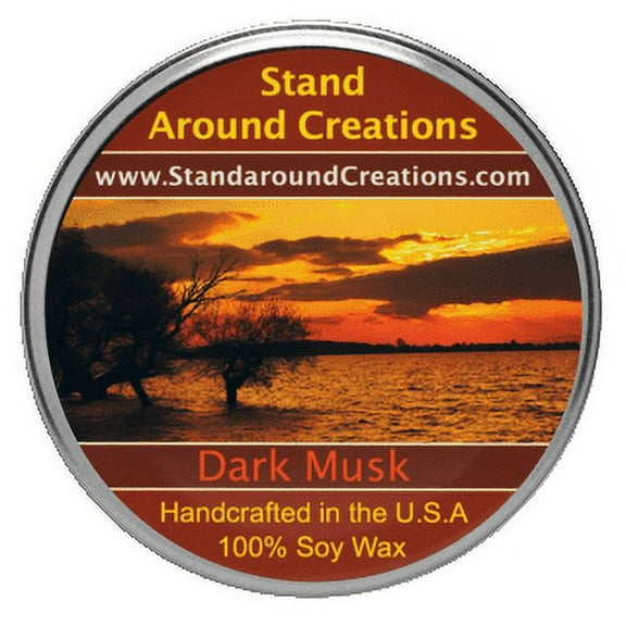 DARK MUSK TUREEN 3-OZ. ALL NATURAL SOY CANDLE