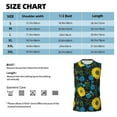 thumbnail image 6 of Pofeuu Sunflowers And Blue Flower Print Men's Muscle T-Shirt, Sleeveless, Muscle Tank, Classic Muscle Tee Top For Men Casual Sleeveless Muscle T-Shirt Trendy Clothes-XX-Large, 6 of 7