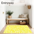 thumbnail image 3 of ODIKA 4'x6' Machine Washable Non-Slip Area Rug, Eggshell Dreamland Featuring Artistic Swirl and Doodle High Traffic Rug, Yellow, 721987, 3 of 7