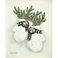 thumbnail image 2 of Great Art Now Jingle Bell Mittens by Sara Baker, Framed Wall Art, 17.5W x 21.5H, 2 of 2