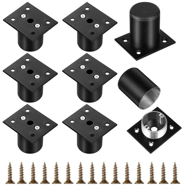 8 Pcs Pieds de Meubles Réglables en Alliage d'Aluminium Robuste pour Canapé Armoire