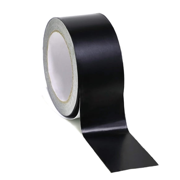 Black Aluminum Foil Tape High Temp Heavy Duty Adhesive Hvac Sealing Hot Cold Air Duct Tape For Pipe Metal Repair (2 In X 64 Ft 3.9 Mil)