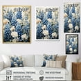 thumbnail image 4 of Designart "Refined Blue And Beige Bonnets Field II" Blue Bonnets Picture Framed Wall Art Prints, 4 of 5