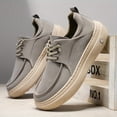 thumbnail image 5 of Men's  shoes for All-Season Casual, Gym & Running Shoes - Minimalist Classic Design for Casual AttireRetro Sporty Low-Top Sneakers - Beige Upper, Cushioned Rubber Sole, Breathable Fabric Lining, 5 of 8