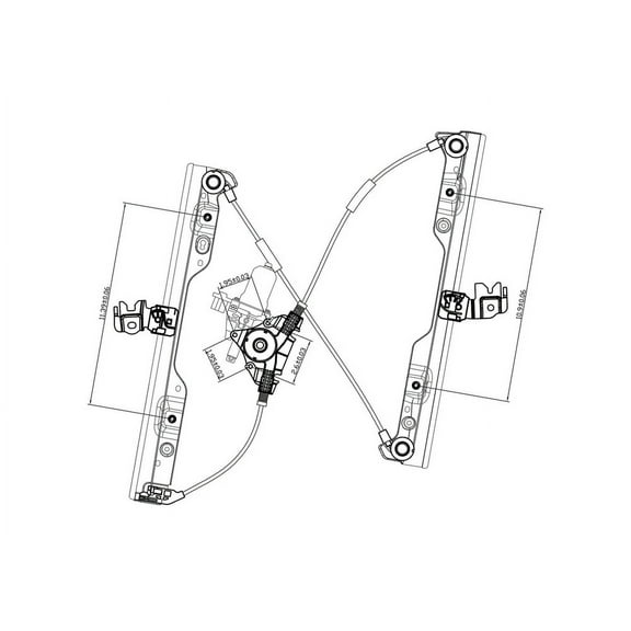 TYC 660608 Power Window Motor And Regulator Assembly Fits select: 2009-2013 INFINITI G37, 2007-2008 INFINITI G35