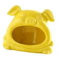 thumbnail image 2 of DOLITY Hamster Hideout Cartoon en Céramique Confortable Animaux de Compagnie Lit pour Hérisson Rats Petit Animal Jaune, 2 of 9