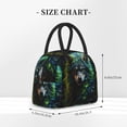 thumbnail image 2 of Pofeuu Realistic Style Colorful Wolf A Print Lunch Bag for Adult Insulated Lunch Box,Leakproof Cooler Food Lunch Containers Reusable High Capacity Lunch Tote Bags-One Size, 2 of 6