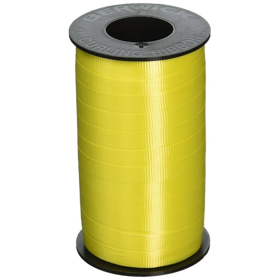 Berwick Offray 70271 0.37 in. x 250 yard Crimped Curling Ribbon - Daffodil