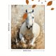 thumbnail image 3 of Qisvanset Framed Canvas Wall Art 12x16 Inch Majestic White Horse Equestrian Farmhouse Gift Art, 3 of 5