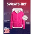 thumbnail image 4 of Coney Island Girls Hoodie - Cozy Soft Fleece Sherpa Lined Hoodie Zip Up Sweatshirt for Girls (4-16), 4 of 7