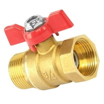 3/4Inch Brass Ball Valves Male Female Thread Pipe Fitting With Butterfly Handle Two Way Shut Off Valves