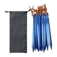 thumbnail image 1 of Estacas de tienda de campaña, estacas de Metal de aleación de aluminio para suelo, para viaje, jardinería, desierto 24 Piezas Azul, 1 of 8