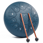ALAMATA 12 inch Steel Tongue Drum 13 Notes Hand Drum Alloy Handpan Drum for Kids and Adults